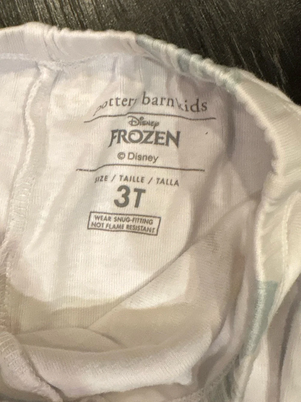 Pottery Barn Kids Disney Frozen Organic Cotton Pajama Set Size 3T